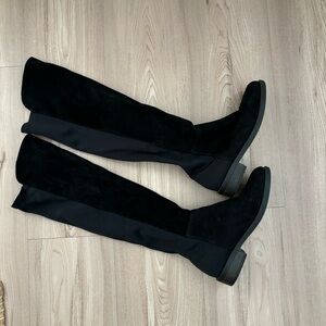 Suede Knee High Boots